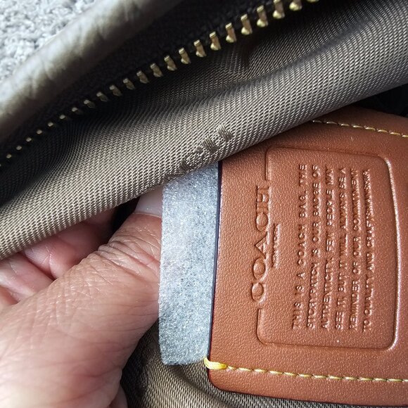 Coach Cary Shoulder Bag in Dark Stone - Picture 14 of 15